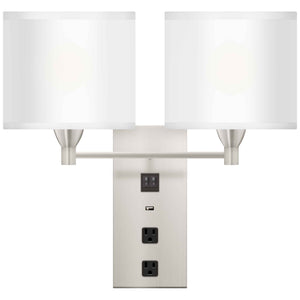 Double Wall Nightstand Lamp - DIRECT WIRE - 40221