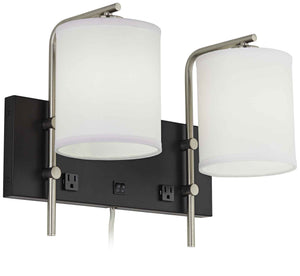 Double Wall Nightstand Lamp – CORDED HB - 40264
