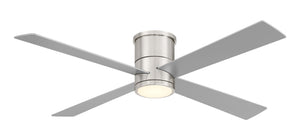 Falco Flush - 54" Led Flush Mount Ceiling Fan - F797L-BN/SL