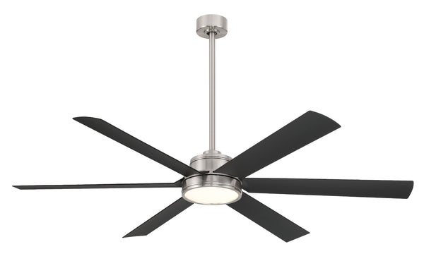 Cairo - 65" Led Smart Indoor/Outdoor Ceiling Fan - F897L-BNW/CL