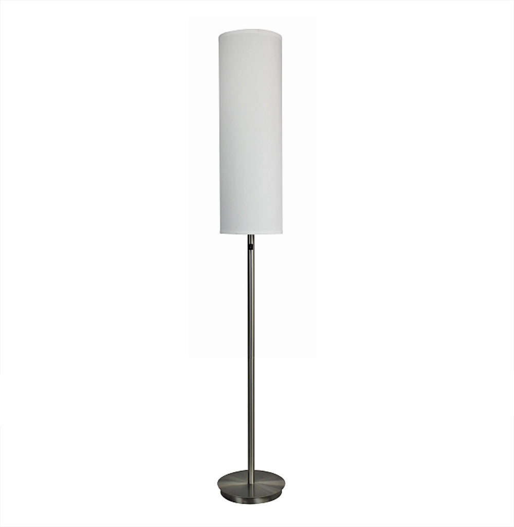 LBY-406.1 - Floor Lamp - Linen Shade - Med Base