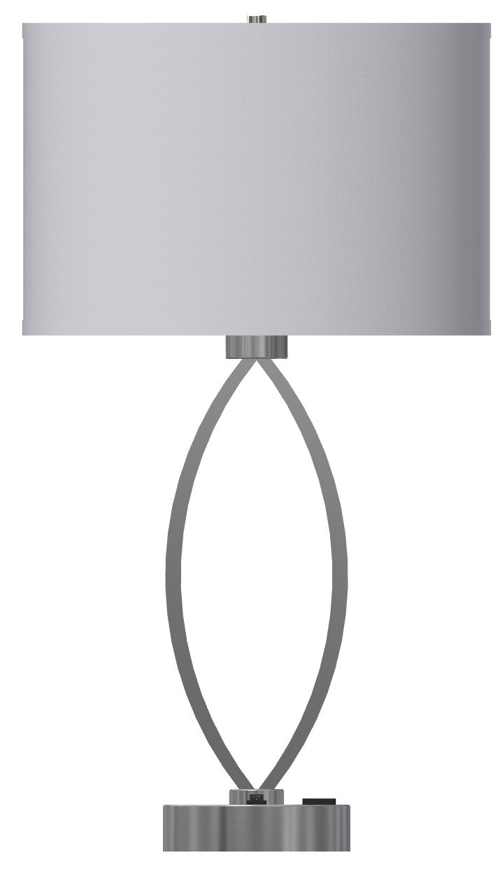 LBY-407.1 - Table Lamp - Linen Shade - Med Base