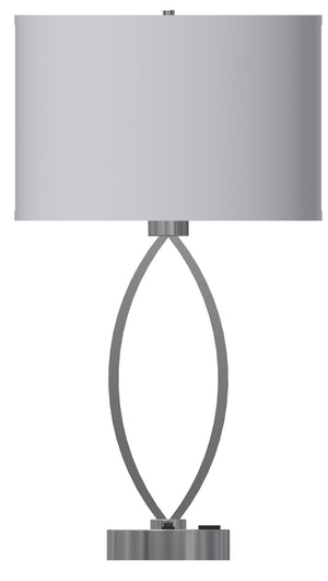 LBY-407.1 - Table Lamp - Linen Shade - Med Base