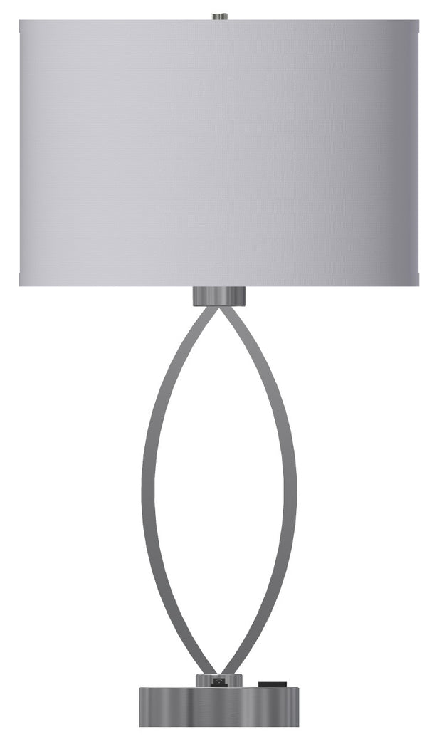 LBY-407.1 - Table Lamp - Linen Shade - Med Base