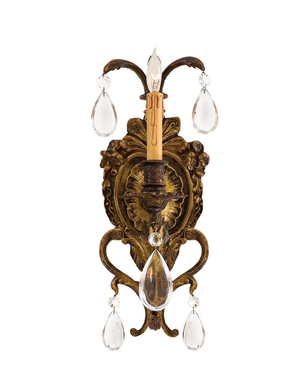 Metro - 1 Lt Wall Sconce with Droplets