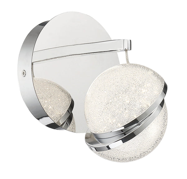 Silver Slice - 1 Light LED Bath - P1431-077-L
