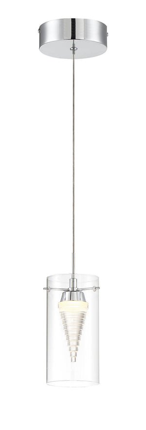 Funnel Cloud - 1 Light LED Mini Pendant - P20-077-L