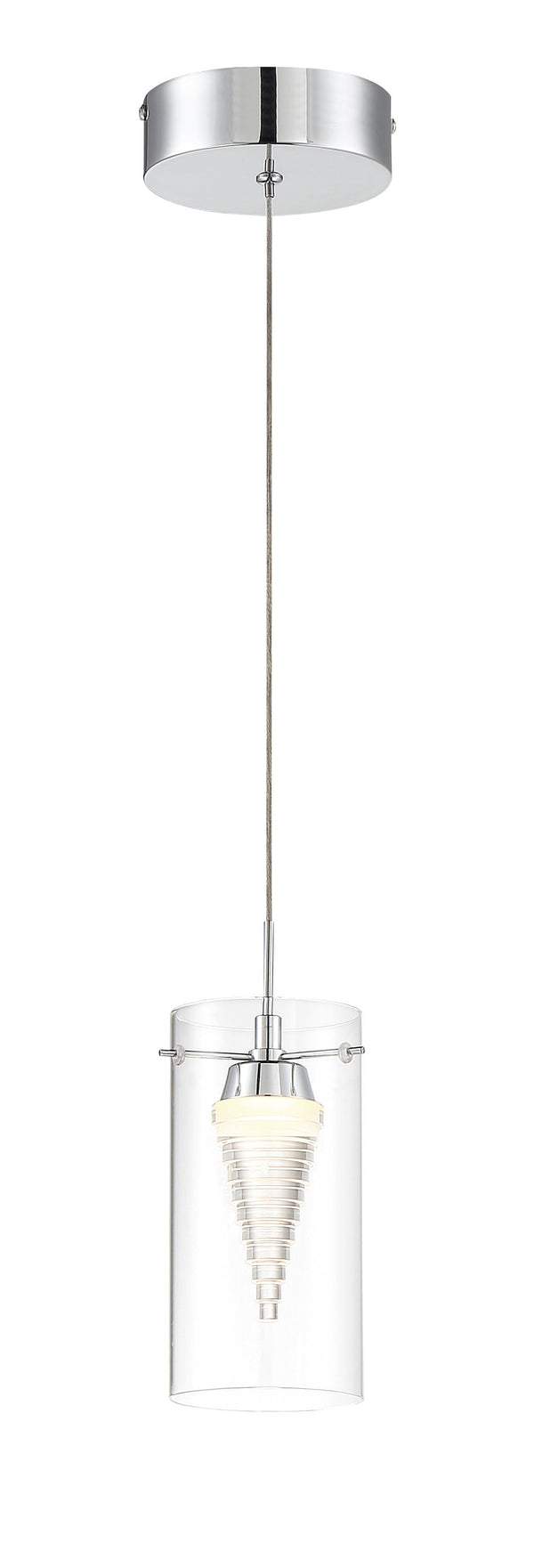 Funnel Cloud - 1 Light LED Mini Pendant - P20-077-L