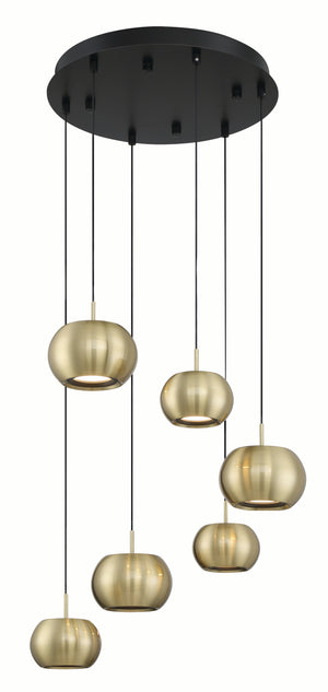 Halo - 6 Light LED Pan Pendant - P5474-884-L